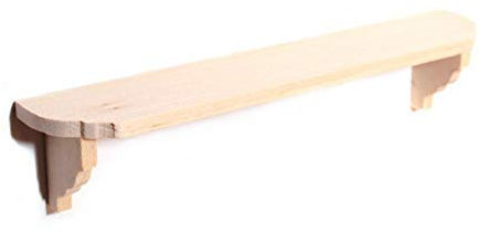 Melody Jane Puppenhaus Unfinished Bare Holz Regal Miniatur Regale Wand Zubehör 1:12