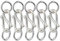 Healifty 5 Stück S Haken Ösenverschluss Schmuck Stecker Verschlüsse Silber S-Haken Verschluss DIY Armband Halskette Schmuck Machen Zubehör