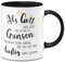 Tassenbrennerei Tasse mit Spruch Als Gott mich Schuf fing er an zu grinsen - Kaffeetasse lustig - Spülmaschinenfest (Schwarz)
