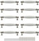 Rowiz 10PCS European Classic Style Handle Kitchen Door Handles, Cupboard Drawer Bedroom Furniture Handles Ceramics Hole centres 128 mm