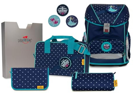 DerDieDas Schulrucksack Set 5-TLG. Ergoflex Buttons Star Princess