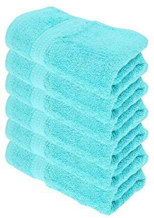 Julie Julsen® Bio Handtuch-Set, 6 Handtücher in 32 Farben erhältlich weich und saugstark Türkis 50x100 cm