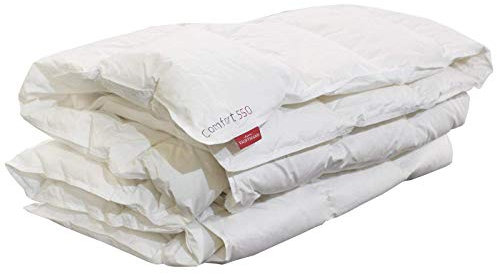 KAUFFMANN 100% britische Gänsedaunen Komfort 550 Bettdecke 155x220 * Einzelbett (Sommergewicht)