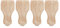 Pssopp 4 pièces Meubles en Bois Jambes Sculpture Meubles Solides Pieds de Remplacement canapé Placard Table Basse Pied Maison d'hôtes Accessoires pour hôtel(12 * 6 cm)