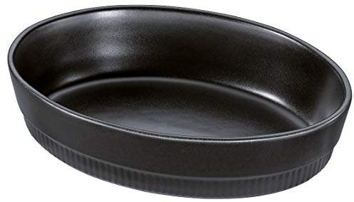 Spring Cazuela ovalada para horno (26 cm), color negro