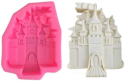 Silikonform 2 Stücke Diy Burg Form Silikonform Hand Fondant Kuchenform Fondant Werkzeug Handgemachte Seifenform