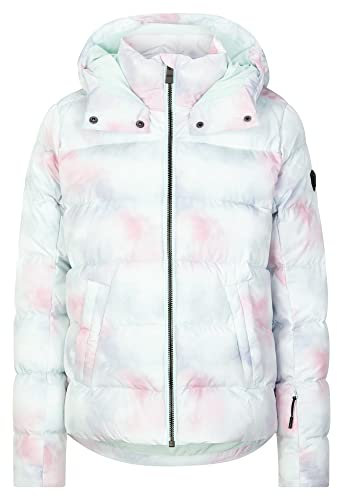 Ziener Damen TUSJA Ski-Jacke Freizeit, Sport | warm, wasserdicht, Micro Down, cloudy rainbow, 46