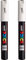 Posca PC-1M Paint Marker Art Pens - 0.7mm Nib - White Ink - Pack of 2