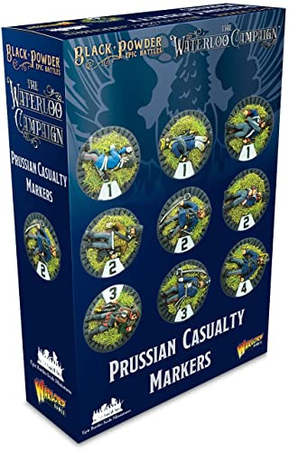 Warlord Games Napoleonic Prussian Casualty Markers - Epic Scale Miniatures for Black Powder Highly Detailed Napoleonic Era for Table-top Wargaming