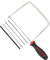 MichaelPro Scie à chantourner de 15,2 cm de profondeur, cadre de chantournage livré avec des lames de rechange, outil de travail du bois manuel | MP018006