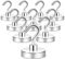 Neosmuk Magnetic Hook,Strong Magnet with Hook for Cruise, Super Strength Industrial Hooks for Hanging, Magnetic Hanger for Fridge,Coat, Cruise and Grill 10 Pack, Copper