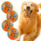 SUNNEKO 4 Stück Unzerstörbarer Hundeball, Tennisbälle Für Hunde, Die Aggressiv Kauen, Sicherer Für Das Maul, Für Große, Mittelgroße, Kleine Welpen, Training Fangen&Werfen, Orange