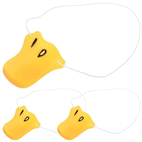 Toyvian 3 unidades pico de pato nariz suave pico de pato máscaras de reino animal nariz de pato disfraz de nariz de pato para disfraces de Halloween