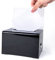myourvann Acrylic Spendenbox Losbox Abschließbare Aufbewahrungsbox mit Einstecktafel für Abstimmungen, Gewinnspiele, Wettbewerbe - Schwarz