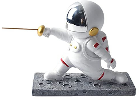 OKESYO Astronauten Deko Figuren, Astronaut Skulptur Statue, Fechten Astronauten Figuren, Astronaut Geschenke Kinder für Wohnzimmer, TV-Schrank, Kinderzimmer, Deko, Geschenk, Figur