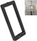 Cokritsm Tirador de puerta de ducha de acero inoxidable negro de 200 mm de agujero a agujero, piezas de repuesto para puerta corredera de mampara de ducha