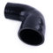 90 gradi 57-70mm gomito gomito riduttore in silicone accoppiatore tubo flessibile rinforzato a 3 strati turbo/intercooler/tubo di aspirazione tubi idraulici industriali (57-70mm, nero)