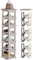 HOTOOLME 7 Ebenen Schuhregal, Schuhablage schmal Shoe Rack, Schuhschrank Schuhaufbewahrung platzsparend stapelbar, Schuhständer für Eingangsbereich, Flur,Schlafzimmer Schuh-Organizer