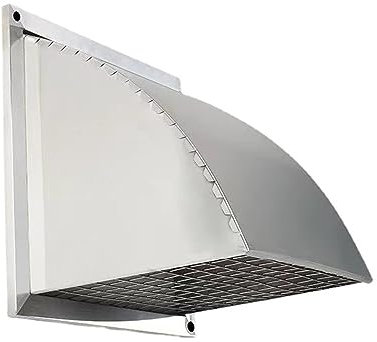 DXYQXL Edelstahl-Rückschlagklappe – Außenlüftungsabdeckung für Außenwände und schützt vor Insekten, Regen – abgedeckte Abluftventilator-Abdeckung