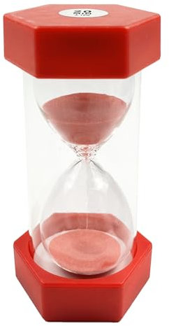 Sablier à minuterie, Sablier Enfant, Minuteur Sabliers, Minuterie de Cuisine, Minuterie de Cuisine, décoration de Bureau à Domicile,20 Minutes, Rouge
