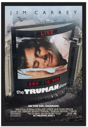 karn The Truman Show Poster, ästhetisch, gerahmt, Leinwand, Poster, Raumdekoration, Wandkunst, Poster, Dekoration, 20 x 30 cm