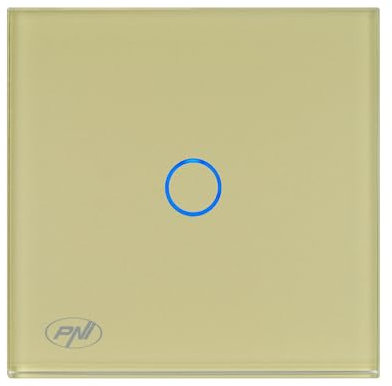PNI SH101G Touch Schalter Gold LED Kreuzschalter/Falle