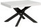 Tavolo allungabile 90x130/390 cm Volantis Bianco Frassino telaio Antracite