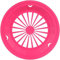 Sea & Moon 12pcs Reusable Plastic Paper Plate Holders Outdoor Picnic BBQ Party Plates (Pink)