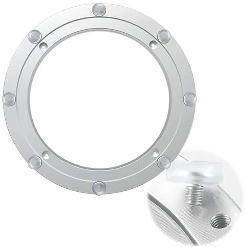 ESOYAWE Hochleistungs-Aluminiumlegierung Drehscheibe Rotierende Kugellager, 12-100 cm Lazy Susan Runde Platte Plattenspieler, Tischlager Für Regale Anzeigen Möbel Fernsehtisch Küchenregal