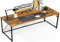 Devoko Bureau d'ordinateur, 140 x 50 x 75 cm pour bureau, table d'étude, design industriel, pour la maison, marron vintage