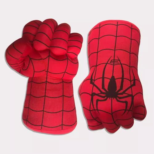 JNKODNB Kids Toys Smash Fists Gloves Boxing Gloves Hands Soft Plush Fists Cosplay for Boys Christmas Halloween Birthday Gifts (Red)