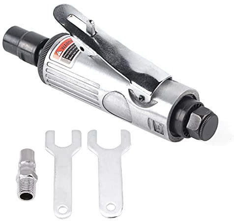BOROCO Mini Luft Stabschleifer Pneumatik Schleifmaschine - Druckluftwerkzeug 1/4-Zoll Schleifsatz Polier Gravur Werkzeug 90PSI
