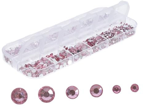 NUOBESTY Strass Acryliques À Plat en Vrac pour Décoration D'ongles Bijoux 3D Pierres Artisanales Strass pour Travaux Manuels