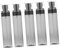 DRESSOOS 5St Pumpspender aus Aluminium Reisesprühflasche Reisebehälter für Toilettenartikel parfüm mini abschminkwasser haarspray got2be das parfum Parfümflasche Probeflasche Plastik Black