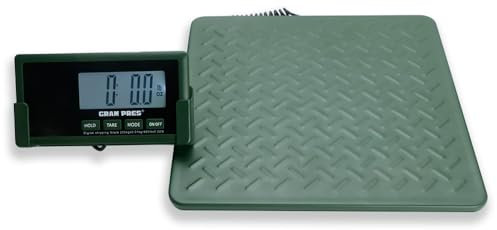 GRAM PRES Versandwaage, 440lbs/10g hochpräzise digitale Postwaage, robuste Stahlplattform, Hochleistungswaage für Pakete, Porto und Gepäck, mit Hold&Tare Funktion, batteriebetrieben&USB