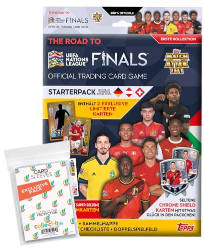 Bundle mit Topps - Road to 2022 UEFA Nations League - 1 Starter + Exklusive Collect-it Hüllen