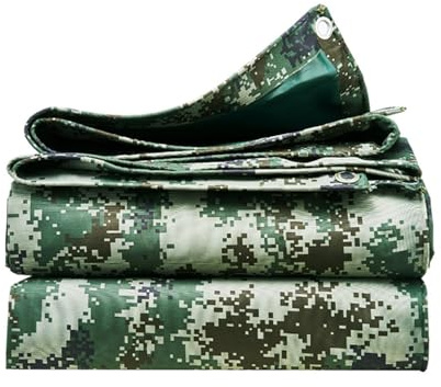 Camo Leinwand Tarps Heavy Duty Plakate Abdeckung Wasserdicht UV-beständig Mit Grommets Für LKW Boot Zelt Plakate Abdeckung(4X4M)