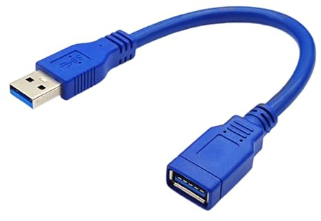 WNXGNHO USB3.0 Extension Cable Data Transfer Wire Line Male To Female Connector Cord Line For Hard Drive Printer Blue Short USB Extension Cord