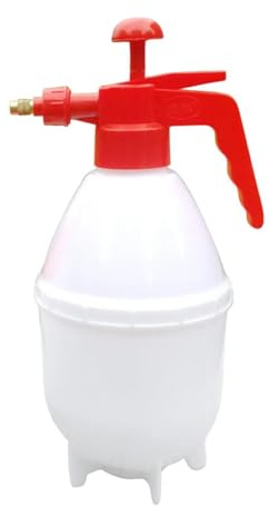 MagiDeal Pulvérisateur à Pompe portatif, Bouteille d'eau de Grande capacité, Manuel avec buse en Laiton, Portable pour l'arrosage des Plantes et Le, Blanc 1.5 L