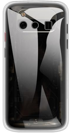 Shantime Custodia Morbida Compatibile con Unihertz Jelly Max, Cover Slim Antiurto Antigraffio, Guscio Flessibile Ergonomico(Chiaro)