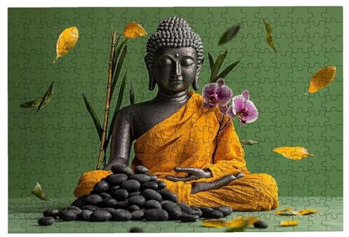 Puzzle 1000 Teile Orchidee, Retro Puzzle 1000 Teile Erwachsene, Klassische Puzzles für Die Ganze Familie Freunde, Holzpuzzle Erwachsene Wunderschönes Deko, Challenging Puzzlespiele für Geschenk -1832