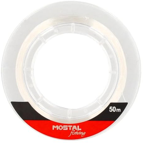 Mostal Championship Fluocarbon 50m transparent Fluorocarbon Vorfach-Schnur (0,26 mm / 5,8 kg/PE 2,5)