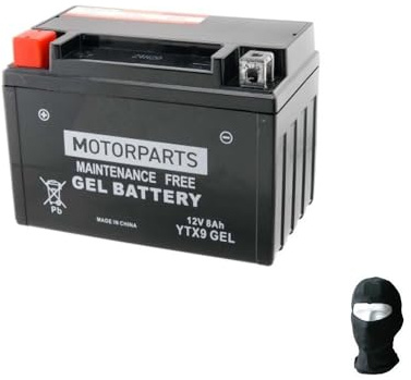 BATTERIA YTX9-BS 12VOLT 8AH AMPERE MOTORPARTS SPEDITA GIA' PRONTA E CARICA COMPATIBILE CON BENELLI Imperiale E4/E5 400 anno dal 2019 al 2024 BATTERIE PER MOTO SCOOTER 150X87X105MM