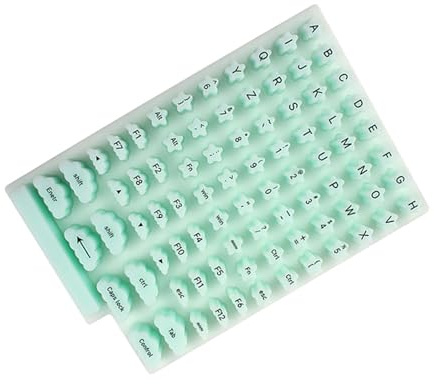 Oxxggkao Fashionable Nails Art Keyboard Raisers Friendly Keycap Height Extenders Raised Design Comfort Typing for Long Art Keyboard Stickers