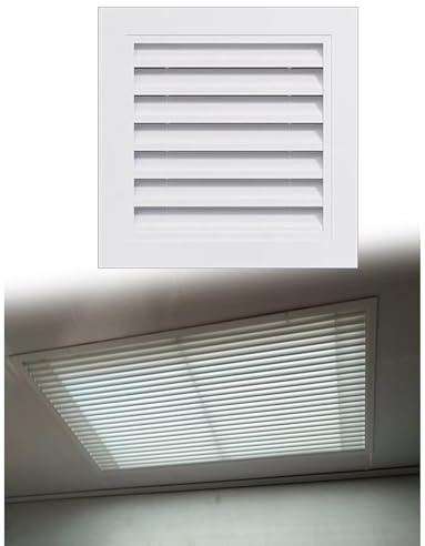 Griglia HVAC lamellare alluminio resistente intemperie per parete e esterni(30x40cm)