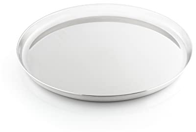 GSI Outdoors Glacier Stainless Steel Plate 9.5 | All Purpose Stainless Steel Plate for Camping, Cabin and Kitchenware