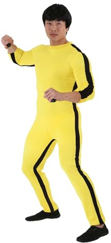 Bruce Lee Costume with Wig - XL
