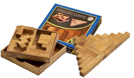 Philos 6215 - Spiel des Lebens, 13 Puzzle Teile, Zwei- und dreidimensionales Legespiel, Denk- und Knobelspiel