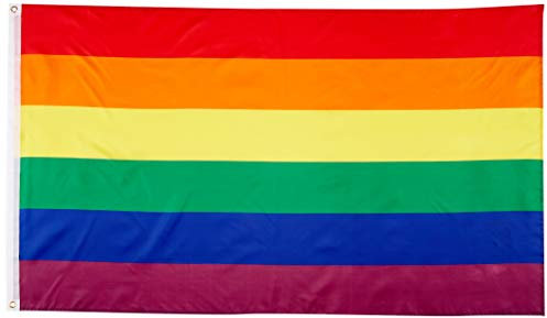 Flaggenking Regenbogen Fahne, Mehrfarbig, 150 x 90 cm