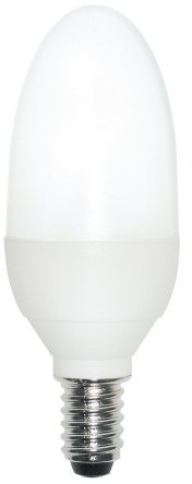 Osram 63154B1 Dulux Superstar Classic B, E14 Energiesparlampe in Kerzenform 9W/827, warmweiß